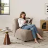 40 cm Performance Boucle Upholstered Curved Slipper Accent Chair – AUD-H2757