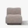 40 cm Performance Boucle Upholstered Curved Slipper Accent Chair – AUD-H2757