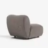 40 cm Performance Boucle Upholstered Curved Slipper Accent Chair – AUD-H2757
