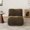40 cm Performance Boucle Upholstered Curved Slipper Accent Chair – AUD-H2758