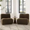 40 cm Performance Boucle Upholstered Curved Slipper Accent Chair – AUD-H2758