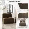 40 cm Performance Boucle Upholstered Curved Slipper Accent Chair – AUD-H2758