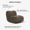 40 cm Performance Boucle Upholstered Curved Slipper Accent Chair – AUD-H2758