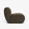 40 cm Performance Boucle Upholstered Curved Slipper Accent Chair – AUD-H2758