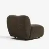 40 cm Performance Boucle Upholstered Curved Slipper Accent Chair – AUD-H2758