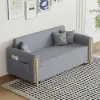 72" Full 2-Seater Linen Convertible Sleeper Sofa – AUD-H2759