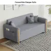 72" Full 2-Seater Linen Convertible Sleeper Sofa – AUD-H2759