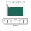 Arune 200 cm Arched Glass Doors Smoked Brown TV Stand with Storage and LED