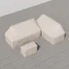 Picture of Slatera Outdoor 600D Tough Canvas Waterproof Patio Furniture Set Covers in Ivory