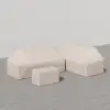 Picture of Slatera Outdoor 600D Tough Canvas Waterproof Patio Furniture Set Covers in Ivory