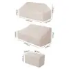 Picture of Slatera Outdoor 600D Tough Canvas Waterproof Patio Furniture Set Covers in Ivory
