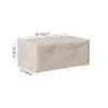 Picture of Tevara Outdoor 600D Tough Canvas Waterproof Patio Furniture Covers in Ivory – 102cm