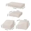 Grida Outdoor 600D Tough Canvas Waterproof Patio Furniture Set Covers in Ivory