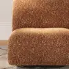 Modern 40 cm Performance Boucle Swivel Slipper Accent Chair