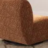 Modern 40 cm Performance Boucle Swivel Slipper Accent Chair