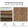Modern 40 cm Performance Boucle Swivel Slipper Accent Chair