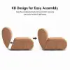 Modern 40 cm Performance Boucle Swivel Slipper Accent Chair