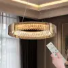 Orlova 24" Crystal Dimmable Ceiling Lights 3 Modes LED Crystal Chandelier