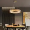 Orlova 24" Crystal Dimmable Ceiling Lights 3 Modes LED Crystal Chandelier