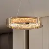 Orlova 24" Crystal Dimmable Ceiling Lights 3 Modes LED Crystal Chandelier