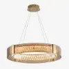 Orlova 24" Crystal Dimmable Ceiling Lights 3 Modes LED Crystal Chandelier
