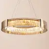 Orlova 24" Crystal Dimmable Ceiling Lights 3 Modes LED Crystal Chandelier