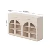 Arune 63" Whitewash Wood Sideboard with Storage & LED Lights