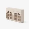 Arune 63" Whitewash Wood Sideboard with Storage & LED Lights