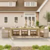 Picture of Wevara 9-Piece Outdoor Rope Weave Dining Set with 8 Chairs in Natural