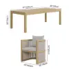 Picture of Wevara 9-Piece Outdoor Rope Weave Dining Set with 8 Chairs in Natural