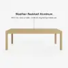 Picture of Wevara 9-Piece Outdoor Rope Weave Dining Set with 8 Chairs in Natural