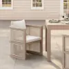 Wevara 9-Piece Outdoor Rope Weave Dining Set with 8 Chairs in Sand