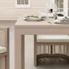 Wevara 7-Piece Outdoor Rope Weave Dining Set with 6 Chairs in Sand