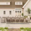 Picture of Wevara 11-Piece Outdoor Rope Weave Dining Set with 10 Chairs in Sand