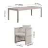 Picture of Wevara 11-Piece Outdoor Rope Weave Dining Set with 10 Chairs in Sand