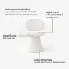 Warm White Performance Chenille Swivel Dining Chair, 1 Piece