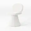 Warm White Performance Chenille Swivel Dining Chair, 1 Piece