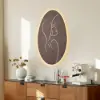 80cm Illuminated Abstract Figure Wall Art with Warm LED Backlight, Textured Wall Decor