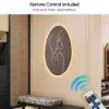 80cm Illuminated Abstract Figure Wall Art with Warm LED Backlight, Textured Wall Decor