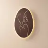 80cm Illuminated Abstract Figure Wall Art with Warm LED Backlight, Textured Wall Decor