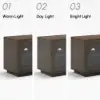 Arune 180 cm Arched Glass Doors Smoked Brown TV Stand with Storage and LED