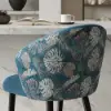 Arcora Blue Velvet Bar Stool with Upholstered, 1 Piece