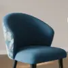 Arcora Blue Velvet Bar Stool with Upholstered, 1 Piece