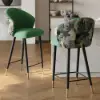 Arcora Green Bar Counter Stool with Upholstered, 1 Piece