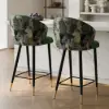 Arcora Green Bar Counter Stool with Upholstered, 1 Piece