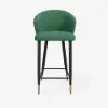 Arcora Green Bar Counter Stool with Upholstered, 1 Piece