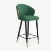 Arcora Green Bar Counter Stool with Upholstered, 1 Piece