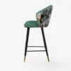 Arcora Green Bar Counter Stool with Upholstered, 1 Piece