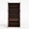 Arune Glass Tall Display Cabinet with Drawers & LED Light