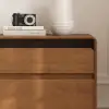 Meloa 24" Wooden 3-Drawer Smart Bedside Table With LED Lighting & Charging Station
